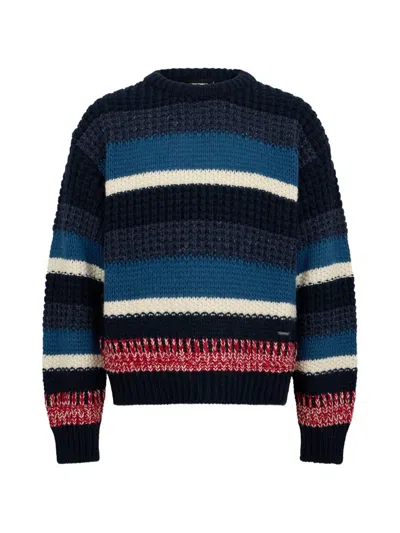 Dsquared2 Striped Chunky-knit Sweater In Multi