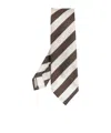 Dsquared2 Striped Classic Tie In Brown