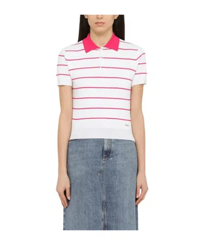DSQUARED2 DSQUARED2 STRIPED KNIT POLO SHIRT