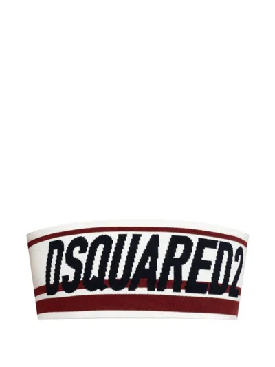 DSQUARED2 STRIPED KNITTED TOP