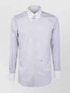 Dsquared2 Cotton Shirt With Striped Pattern And Button-down Collar In White