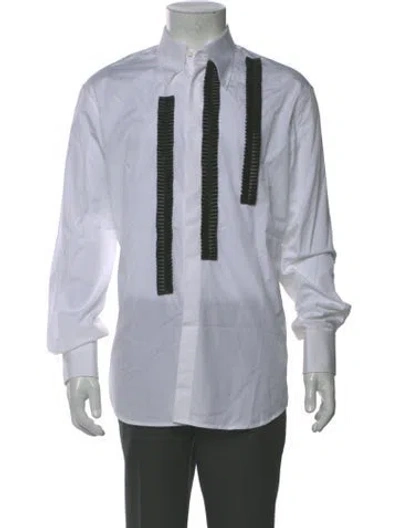 Pre-owned Dsquared2 Striped Long Sleeve Tuxedo Shirt In Multi
