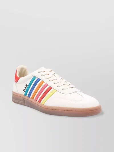 DSQUARED2 STRIPED LOW TOP SNEAKERS