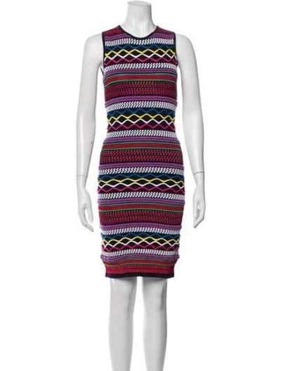 Pre-owned Dsquared2 Striped Mini Dress In Multi