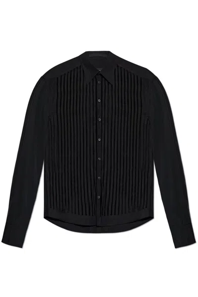 Dsquared2 Striped Pattern Shirt In Black