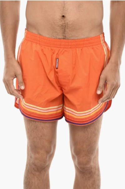 Dsquared2 Striped Print Swim Shorts Grösse 48