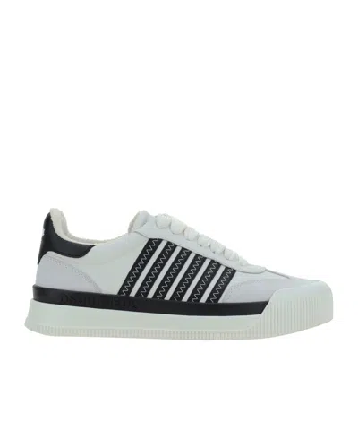 DSQUARED2 DSQUARED2 STRIPED ROUND TOE SNEAKERS