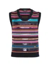 Dsquared2 Striped Sequinned Vest In Multi