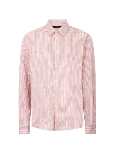 Dsquared2 Striped Shirt In Pink