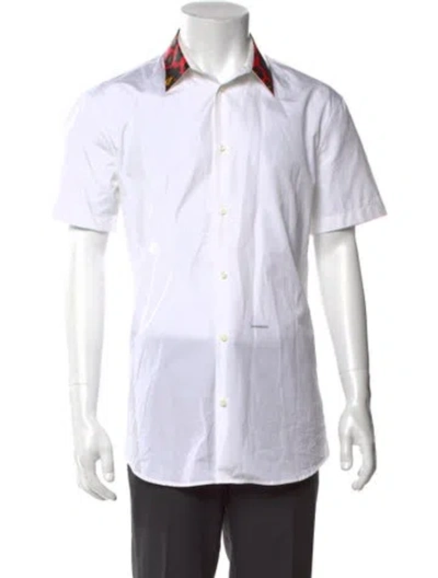 Pre-owned Dsquared2 Striped Short Sleeve Shirt In Neutral
