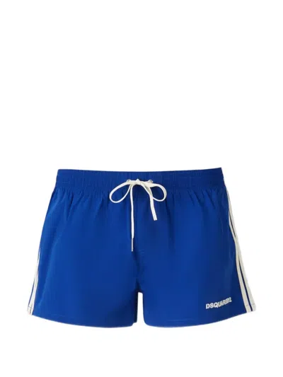 Dsquared2 Striped Sunset Chaser Swim Short In Blue