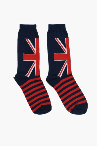 Dsquared2 Striped Two-tone Socks