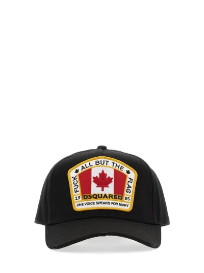 Dsquared2 Structured Black Baseball Hat