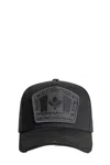 Dsquared2 Structured Black Cap With Bold Logo Patch