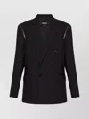 Dsquared2 X Bettter Double-breasted Zip Blazer In Black
