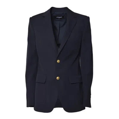 DSQUARED2 STRUCTURED TAILORED JACKET WITH NOTCH LAPEL