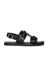 Dsquared2 Stud-detail Calf-leather Sandals In Black