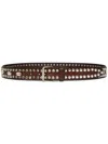 Dsquared2 Stud Detailing Leather Belt In Brown