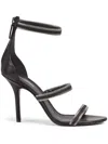 Dsquared2 Stud-embellished Leather Sandals In Black