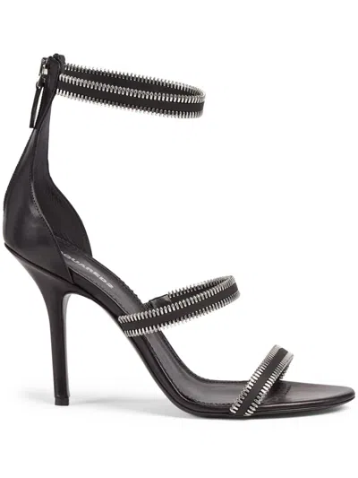 Dsquared2 Stud-embellished Leather Sandals In Black