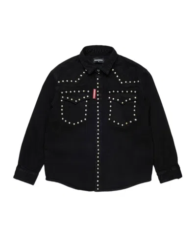 DSQUARED2 STUD-EMBELLISHED SHIRT