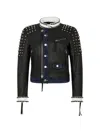 Dsquared2 Studded Biker Jacket In Black