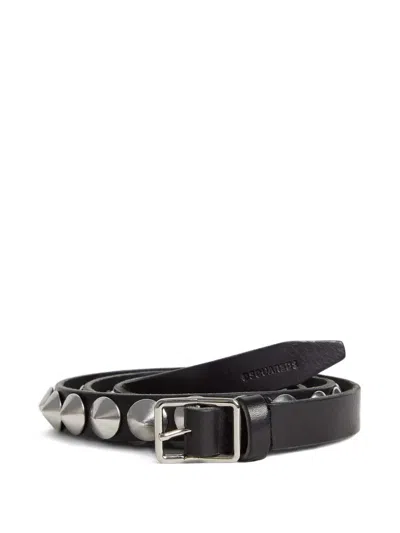 Dsquared2 Studded Buckle Belt In Black