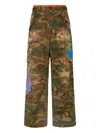 Dsquared2 Studded Camouflage-pattern Cargo Pants In Brown