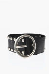 Dsquared2 Studded Leather Oversized Belt 70mm
