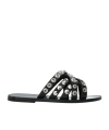 Dsquared2 Studded Slippers In Black