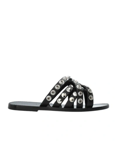 Dsquared2 Studded Slippers In Black