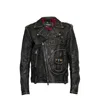 Dsquared2 Stud-embellished Leather Biker Jacket In Black