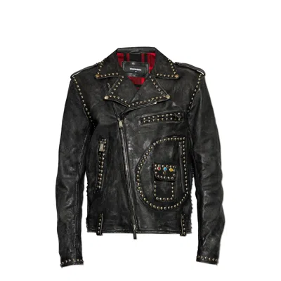 DSQUARED2 STUD-EMBELLISHED JACKET