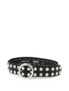 Dsquared2 Stud-embellished Leather Belt In Black