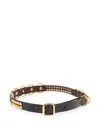 Dsquared2 Stud-embellished Leather Belt In Pink