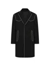 Dsquared2 Stud-embellished Relaxed-fit Coat In Black