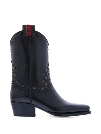 Dsquared2 Stud-embellished West Boots In Blue
