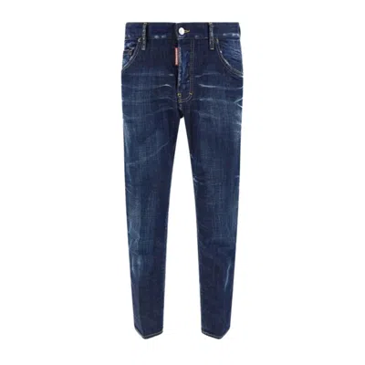 Dsquared2 Stylish 5 Pockets Trousers For Men In Blue