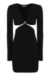 Dsquared2 Stylish Black Cut-out Mini Dress For Women In Black