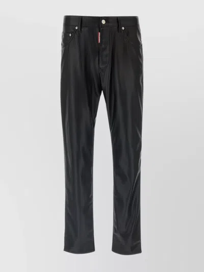 Dsquared2 Stylish Denim Trousers With Pockets And Loops In Black