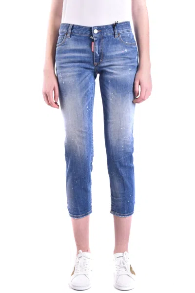 Dsquared2 Stylish High-quality Denim Jeans For Women In Blue