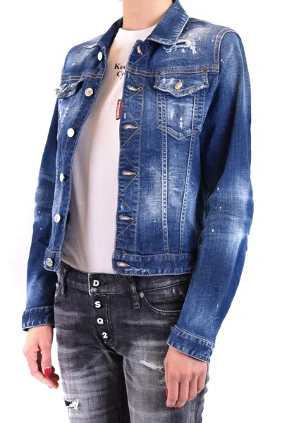 Dsquared2 Stylish Mini Dress For Women In Blue