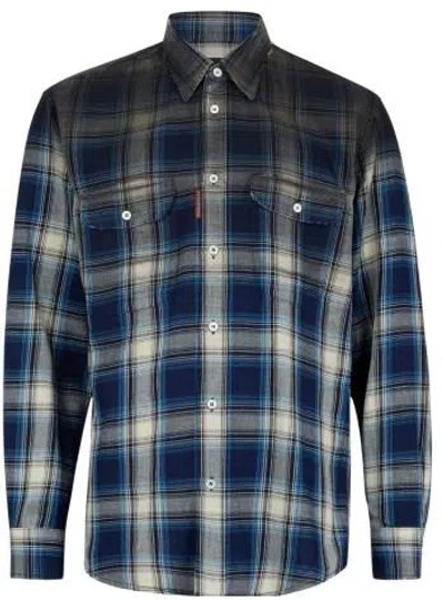 Dsquared2 Stylish Short-sleeve Shirt For Ss26 In Blue