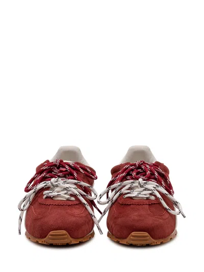 Dsquared2 Stylish Suede Sneakers For A Trendy Look In Burgundy