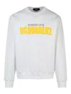 Dsquared2 White Cotton Sweatshirt In Blanco