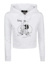Dsquared2 Dsquared Women Cropped Sweatshirt In White