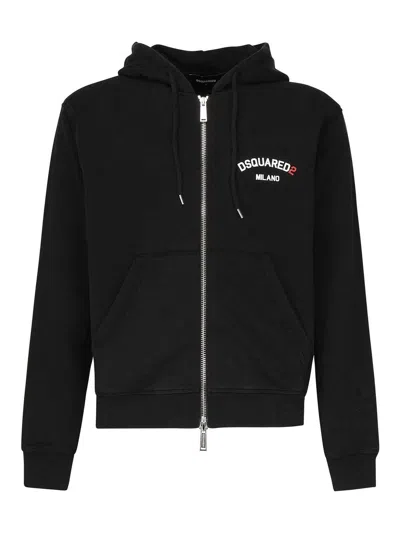 DSQUARED2 SUDADERA - NEGRO
