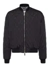Dsquared2 Diamond-quilted Bomber Jacket In Brown
