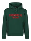 Dsquared2 Cool Fit Hoodie Sweatshirt In Verde