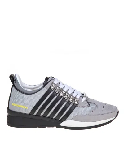 Dsquared2 Legendary Sneakers In Gray And Black Suede In Grey